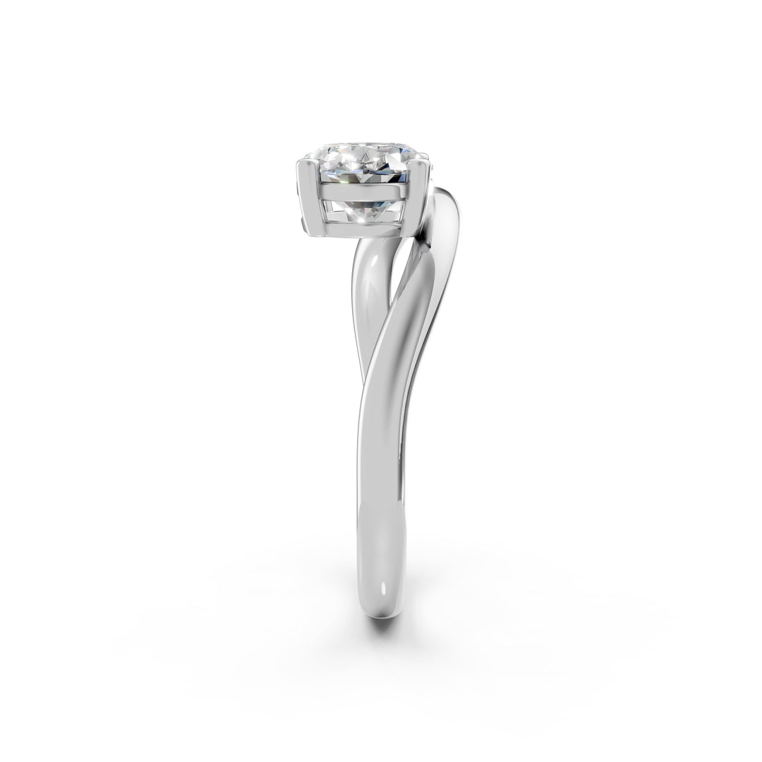 Aelina Oval Solitaire Diamond Womens Ring