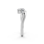 Load image into Gallery viewer, Aelina Oval Solitaire Diamond Womens Ring
