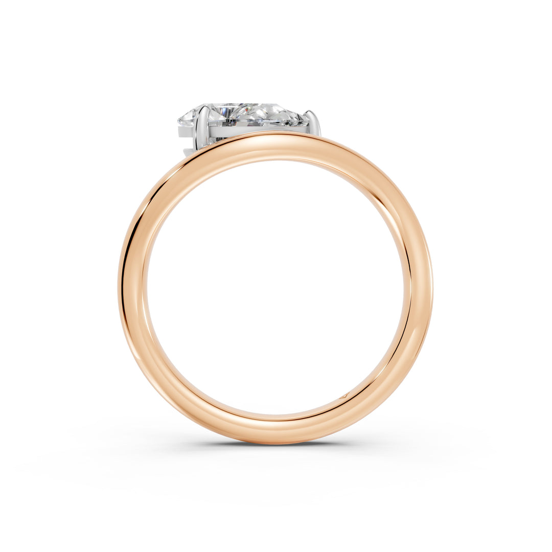 Aeris Pear Solitaire Diamond Womens Ring