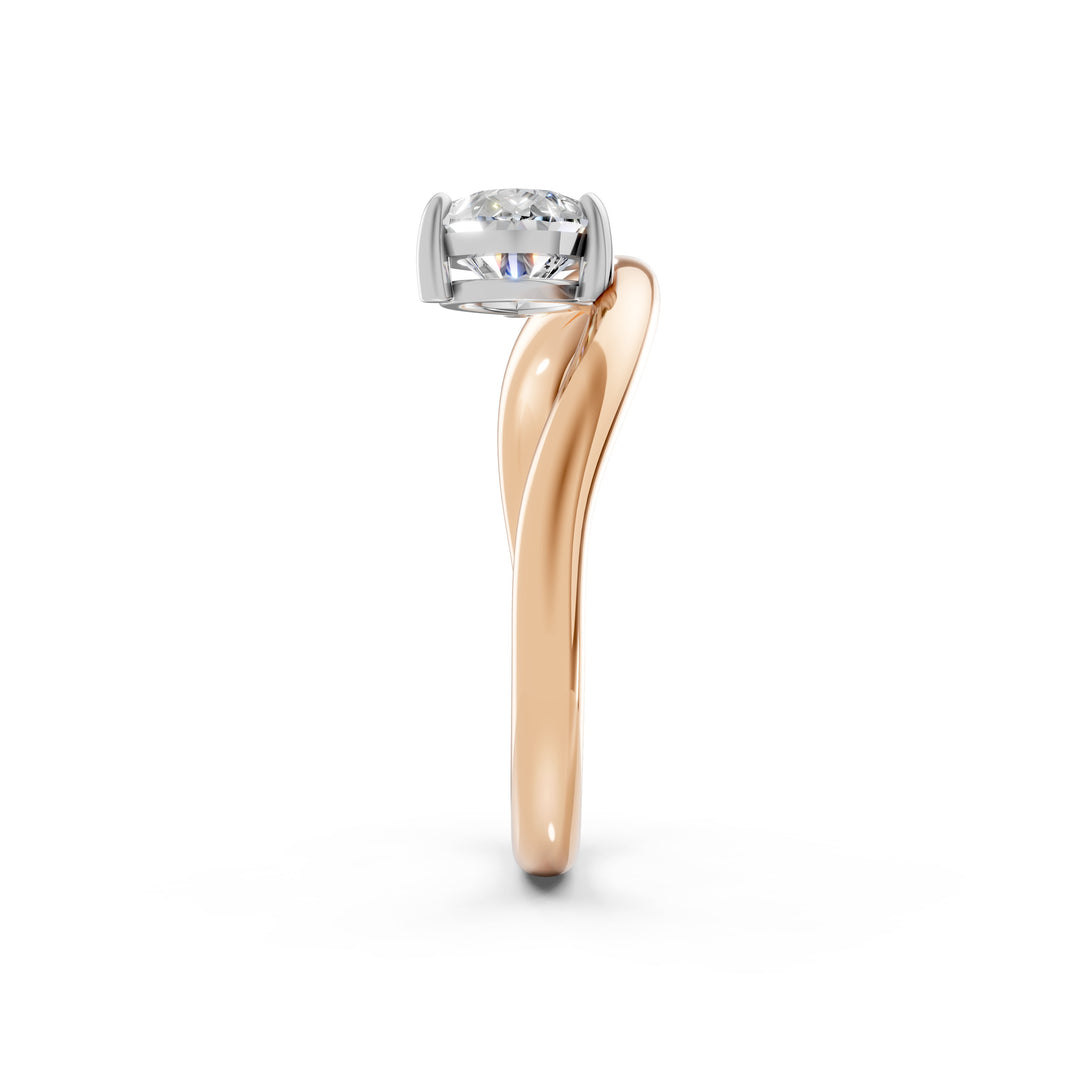 Aeris Pear Solitaire Diamond Womens Ring