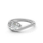 Load image into Gallery viewer, Aeris Pear Solitaire Diamond Womens Ring
