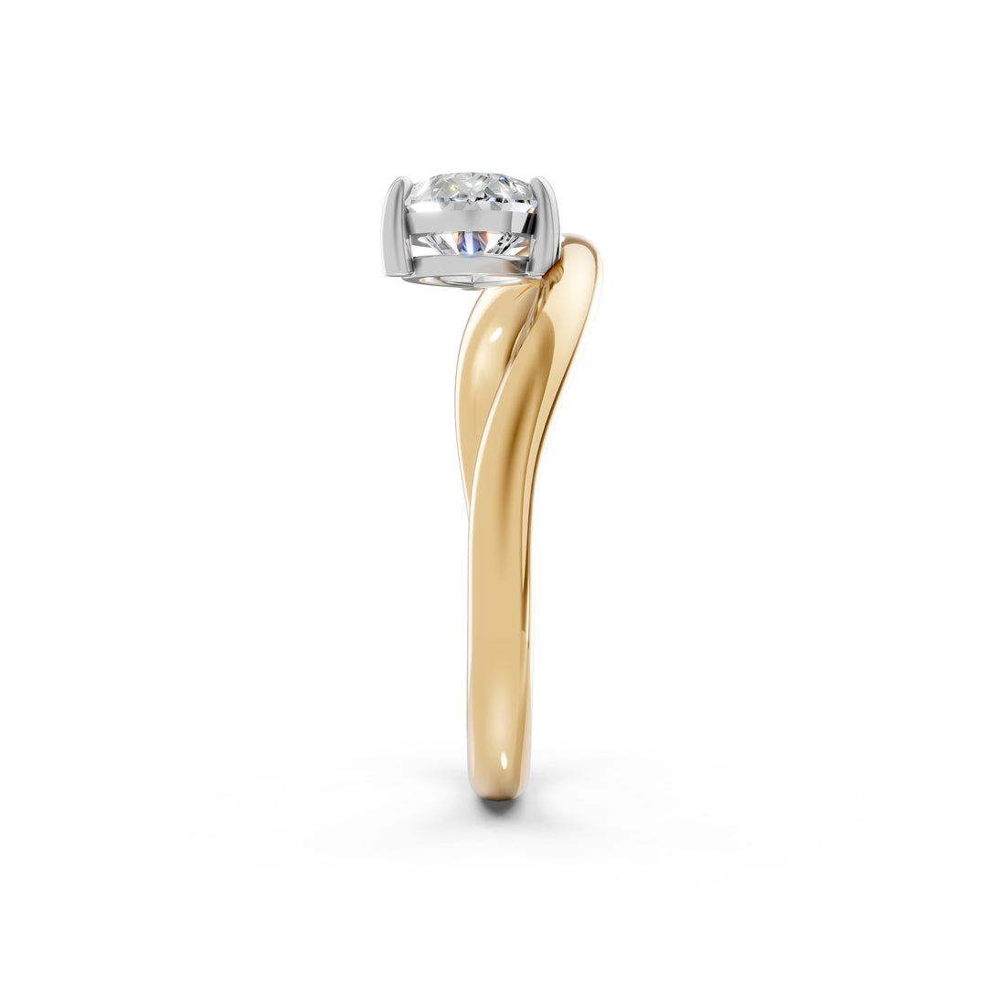 Aeris Pear Solitaire Diamond Womens Ring