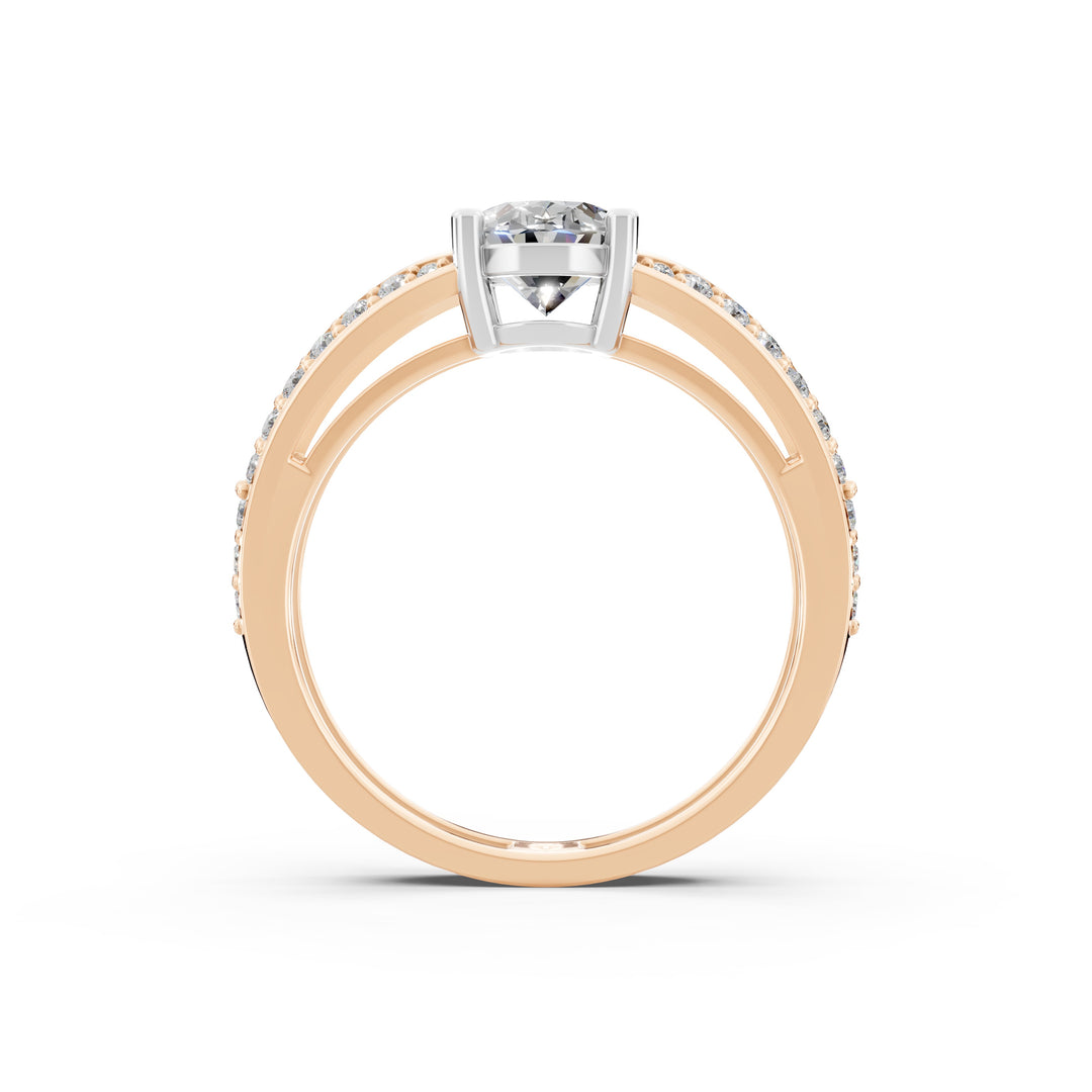 Aiyana Round Solitaire Diamond Womens Ring