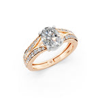 Load image into Gallery viewer, Aiyana Round Solitaire Diamond Womens Ring
