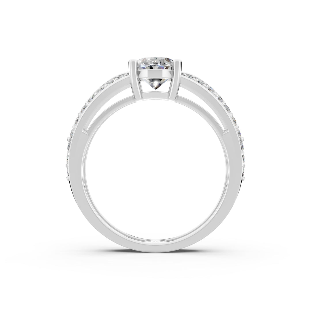 Aiyana Round Solitaire Diamond Womens Ring