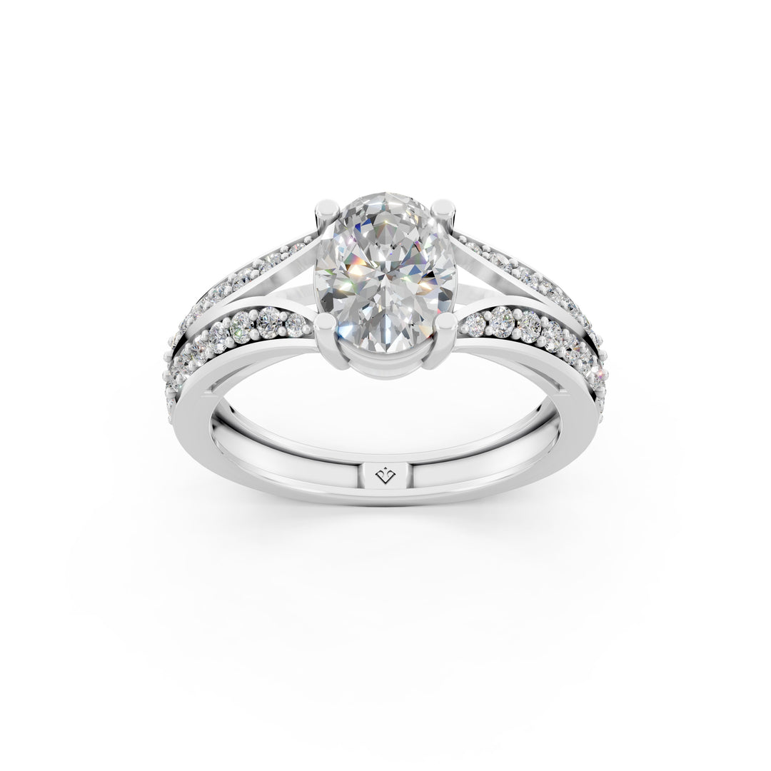 Aiyana Round Solitaire Diamond Womens Ring