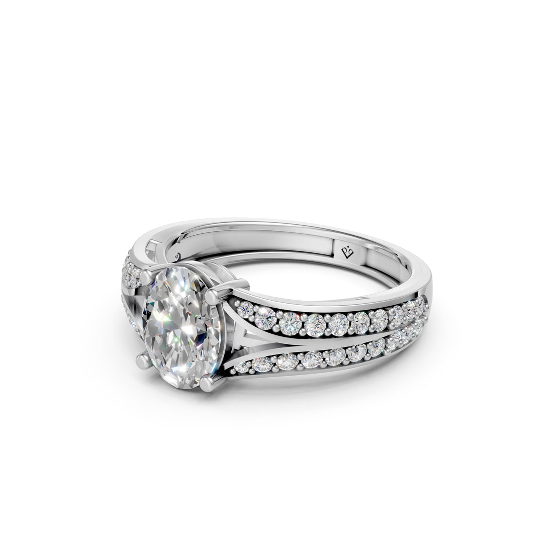Aiyana Round Solitaire Diamond Womens Ring
