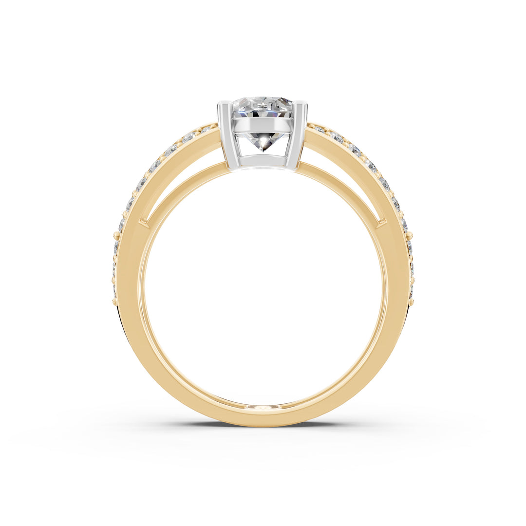 Aiyana Round Solitaire Diamond Womens Ring