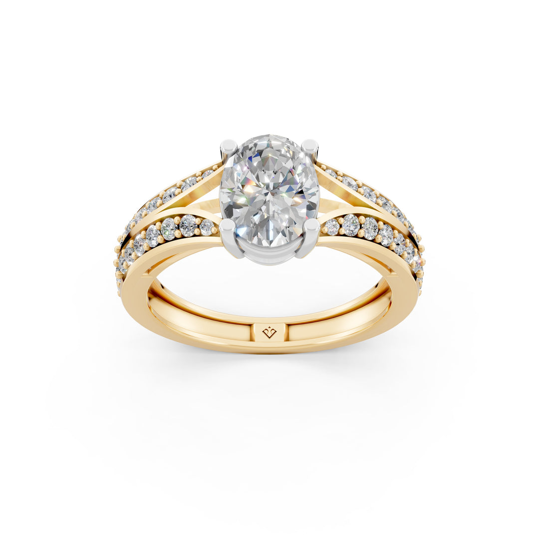 Aiyana Round Solitaire Diamond Womens Ring