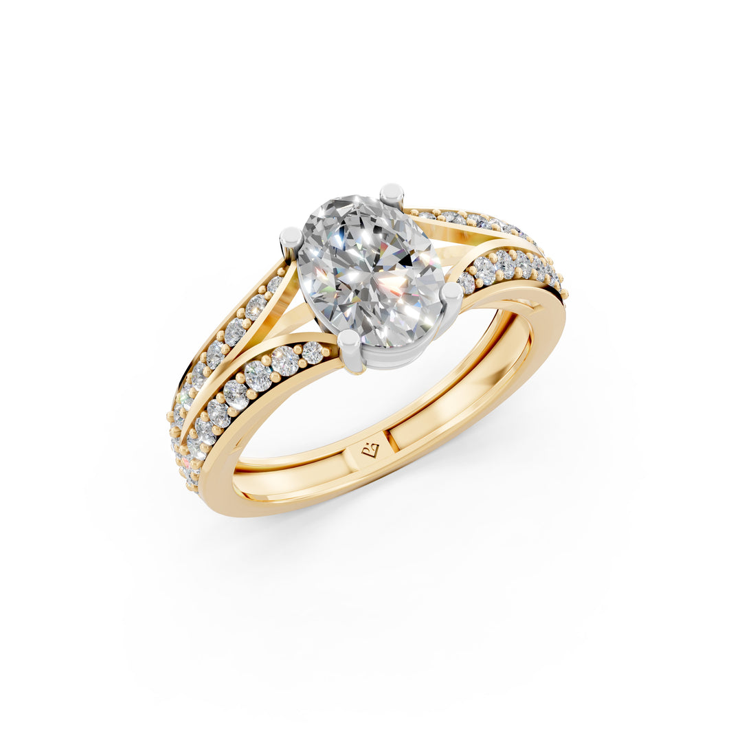 Aiyana Round Solitaire Diamond Womens Ring