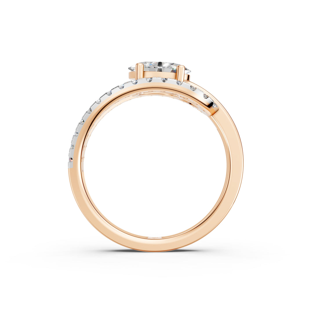 Amira Oval Solitaire Diamond Womens Ring