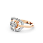 Load image into Gallery viewer, Amira Oval Solitaire Diamond Womens Ring

