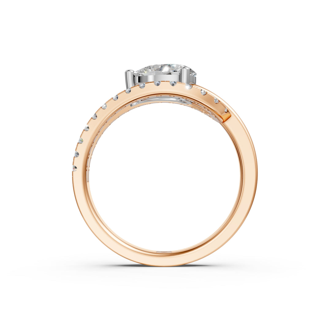 Anaya Pear Solitaire Diamond Womens Ring