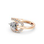 Load image into Gallery viewer, Anaya Pear Solitaire Diamond Womens Ring
