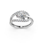 Load image into Gallery viewer, Anaya Pear Solitaire Diamond Womens Ring
