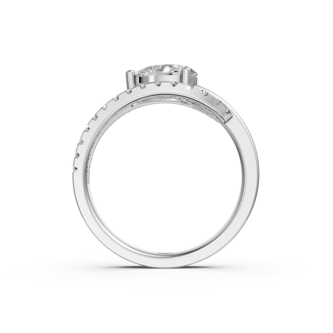 Anaya Pear Solitaire Diamond Womens Ring