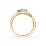Load image into Gallery viewer, Anaya Pear Solitaire Diamond Womens Ring
