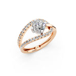 Load image into Gallery viewer, Anora Round Solitaire Diamond Womens Ring

