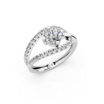 Load image into Gallery viewer, Anora Round Solitaire Diamond Womens Ring
