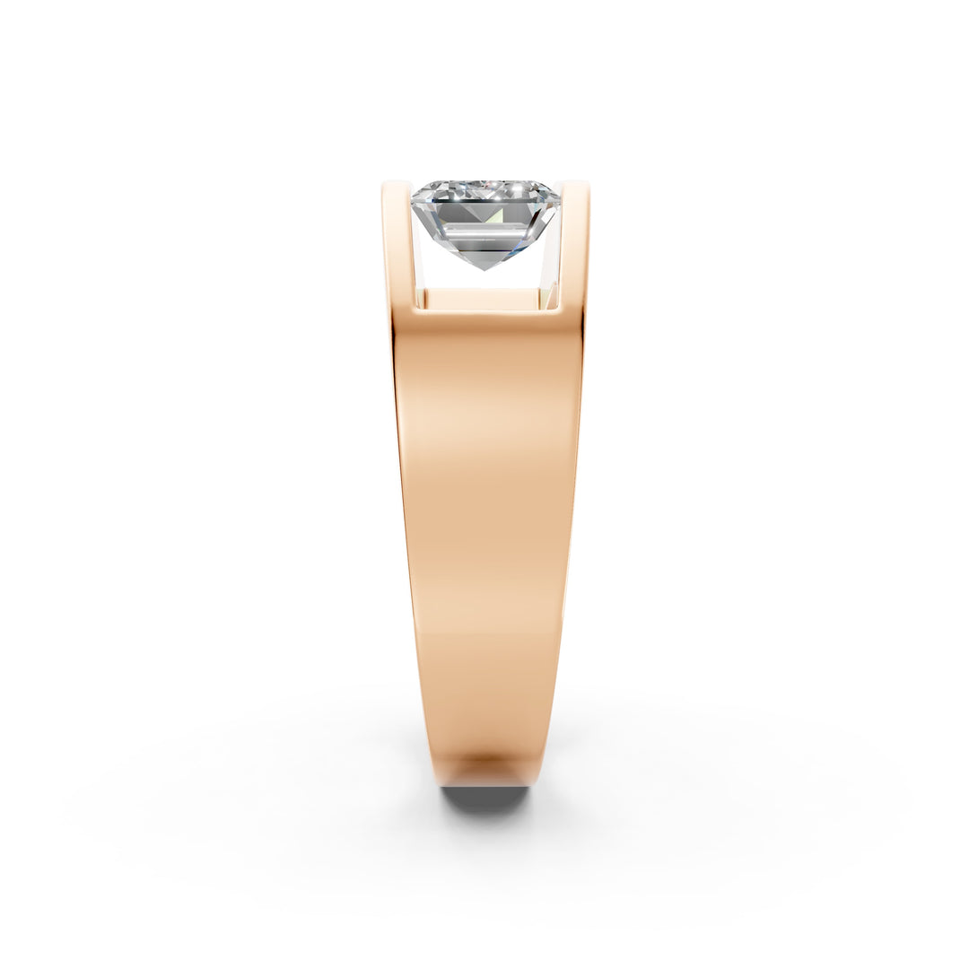 Araya Emerald Solitaire Diamond Men Ring