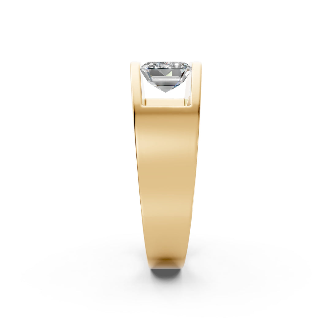 Araya Emerald Solitaire Diamond Men Ring