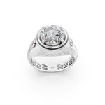 Load image into Gallery viewer, Ariaa Round Solitaire Diamond Men Ring
