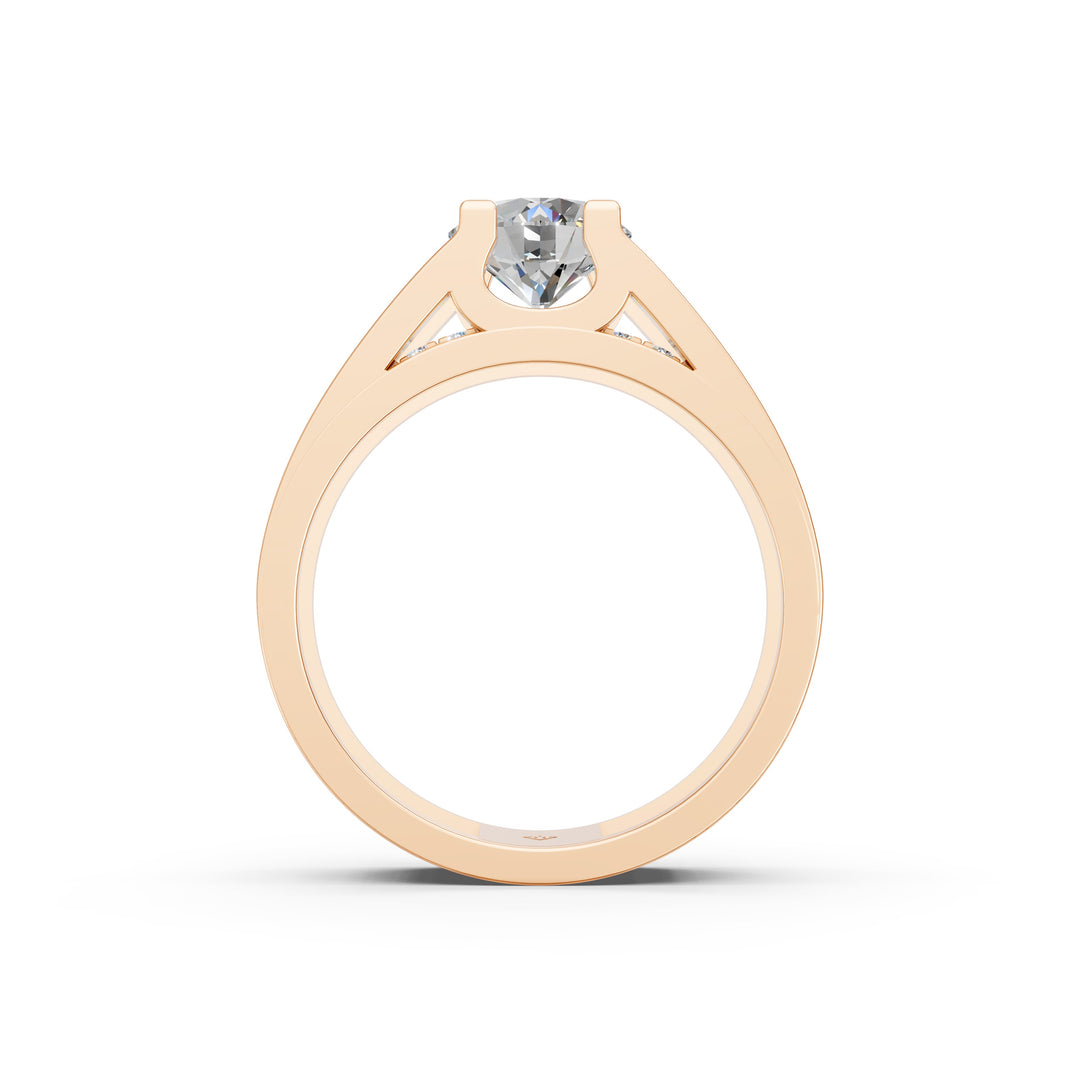 Arika Round Solitaire Diamond Men Ring