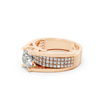 Load image into Gallery viewer, Arika Round Solitaire Diamond Men Ring
