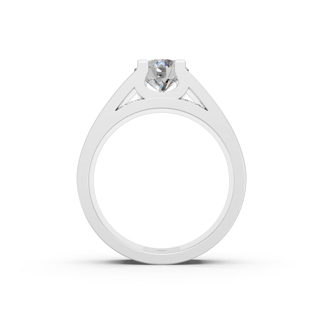 Arika Round Solitaire Diamond Men Ring