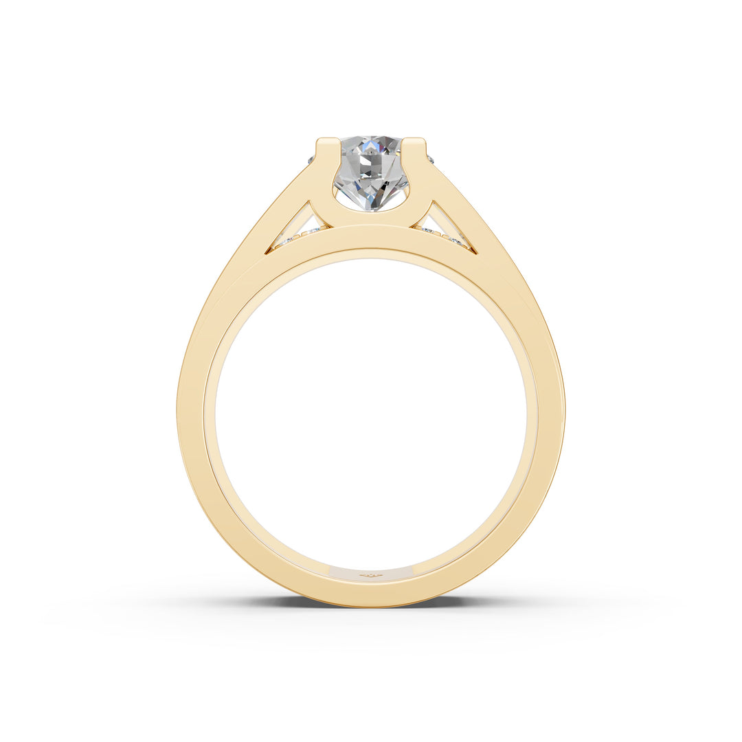 Arika Round Solitaire Diamond Men Ring
