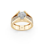 Load image into Gallery viewer, Arika Round Solitaire Diamond Men Ring
