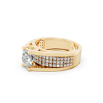 Load image into Gallery viewer, Arika Round Solitaire Diamond Men Ring
