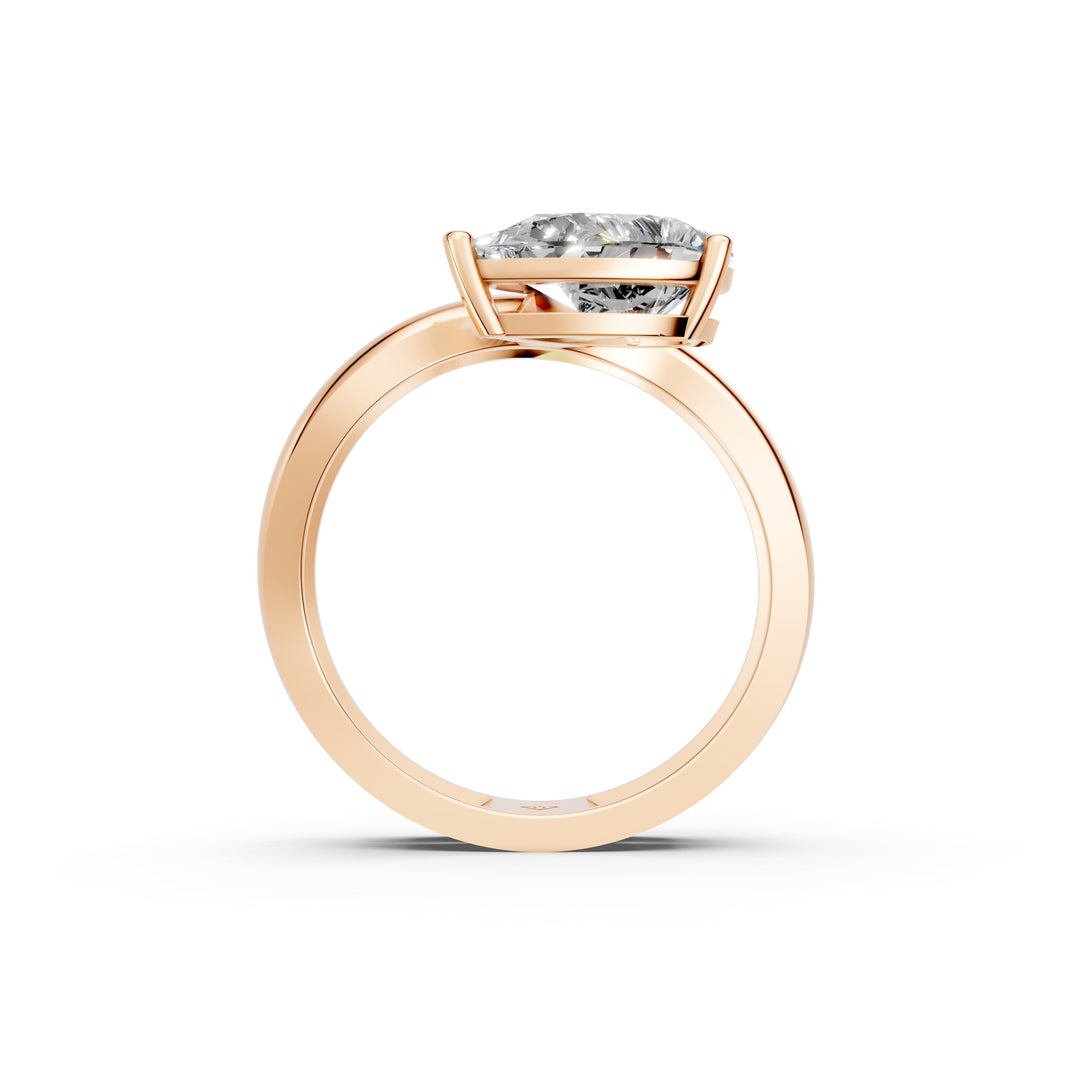 Ayria Pear Solitaire Diamond Womens Ring