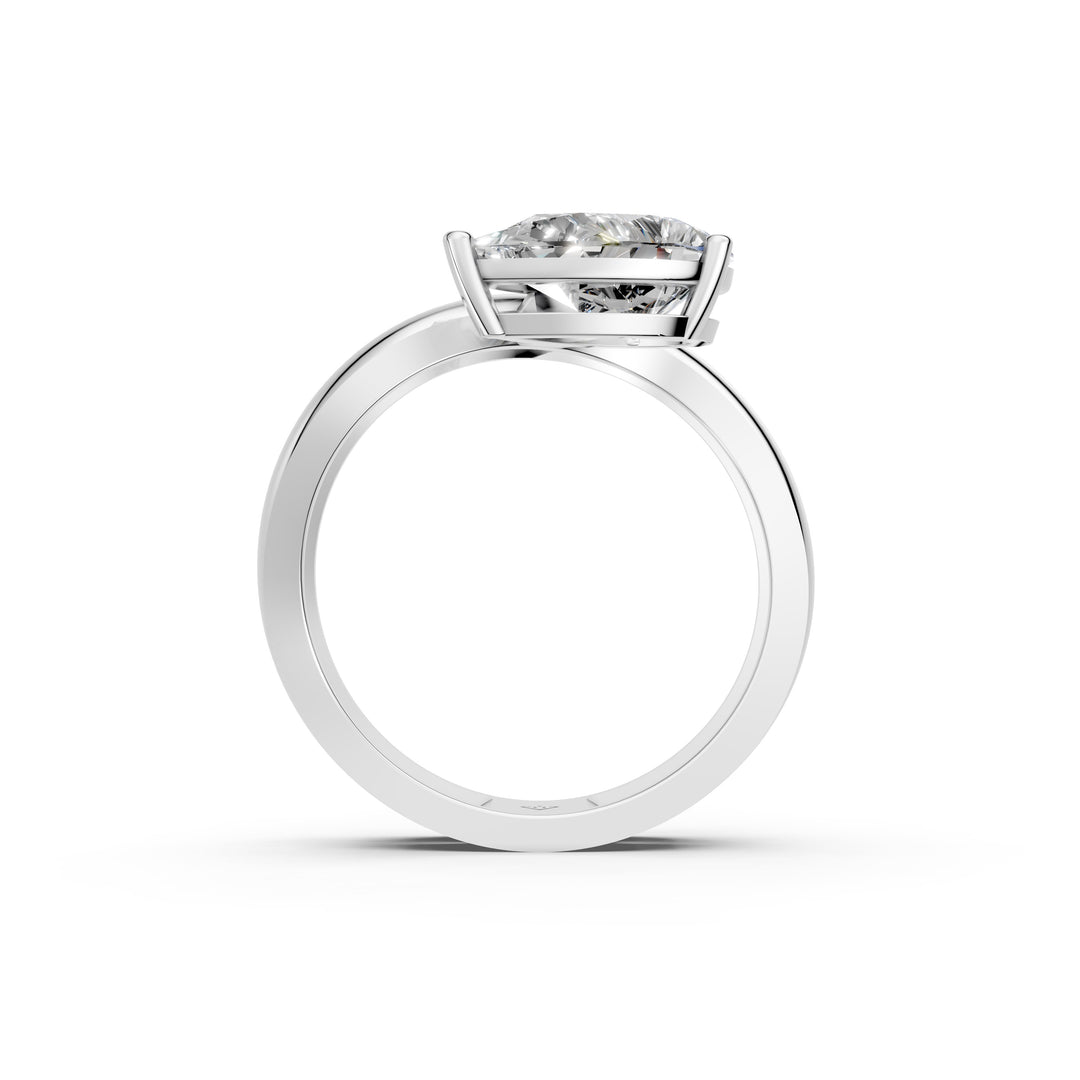 Ayria Pear Solitaire Diamond Womens Ring