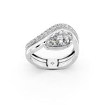 Load image into Gallery viewer, Ayria Pear Solitaire Diamond Womens Ring
