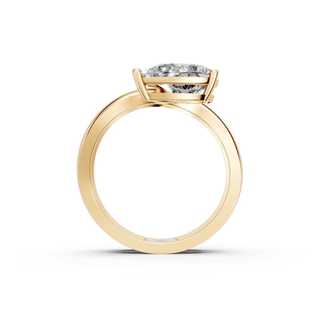 Ayria Pear Solitaire Diamond Womens Ring