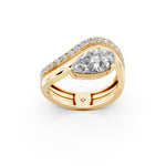 Load image into Gallery viewer, Ayria Pear Solitaire Diamond Womens Ring
