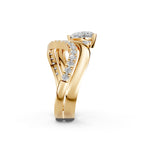 Load image into Gallery viewer, Ayria Pear Solitaire Diamond Womens Ring
