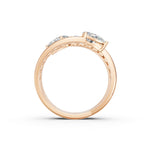 Load image into Gallery viewer, Baela Pear Solitaire Diamond Womens Ring

