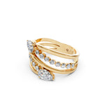 Load image into Gallery viewer, Baela Pear Solitaire Diamond Womens Ring
