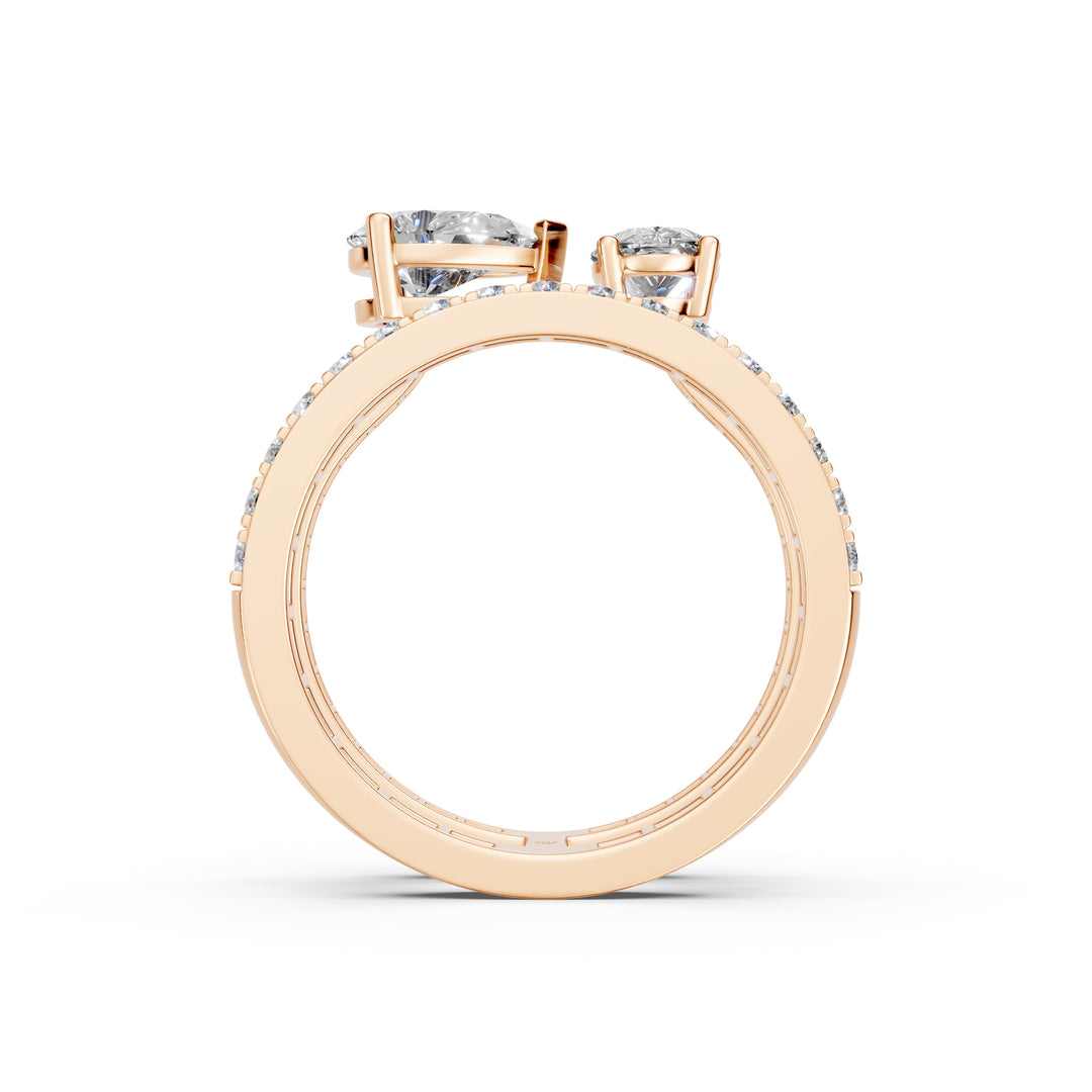 Baira Pear Solitaire Diamond 2 Womens Ring