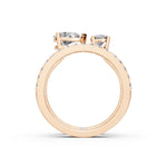 Load image into Gallery viewer, Baira Pear Solitaire Diamond 2 Womens Ring
