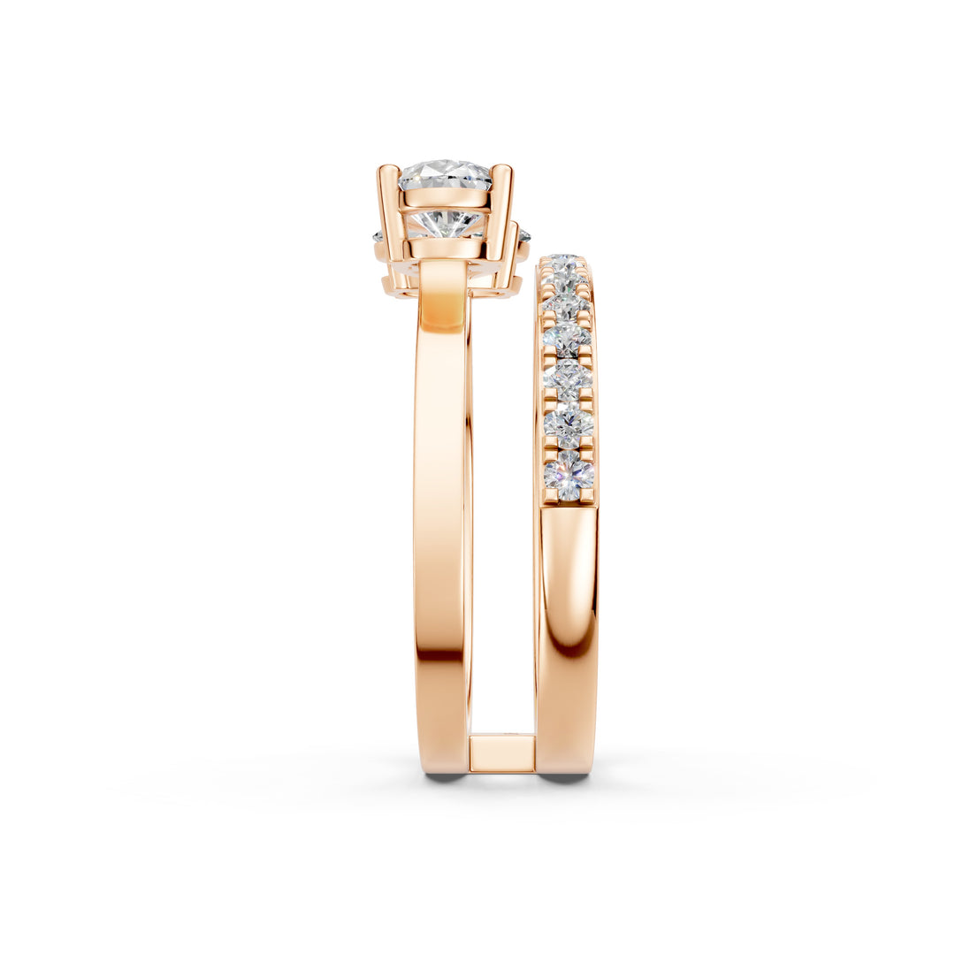 Baira Pear Solitaire Diamond 2 Womens Ring