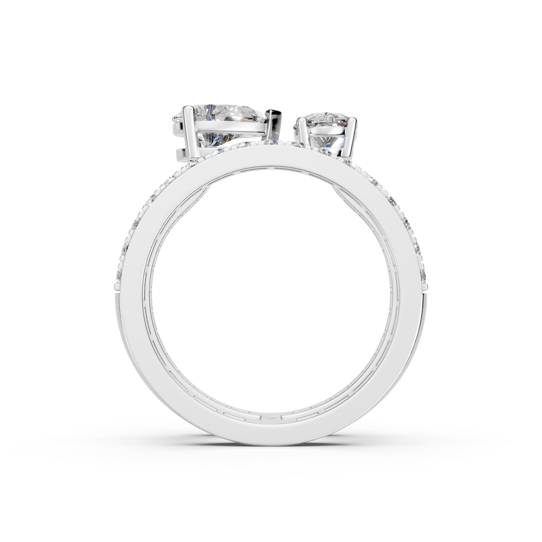 Baira Pear Solitaire Diamond 2 Womens Ring
