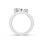 Load image into Gallery viewer, Baira Pear Solitaire Diamond 2 Womens Ring
