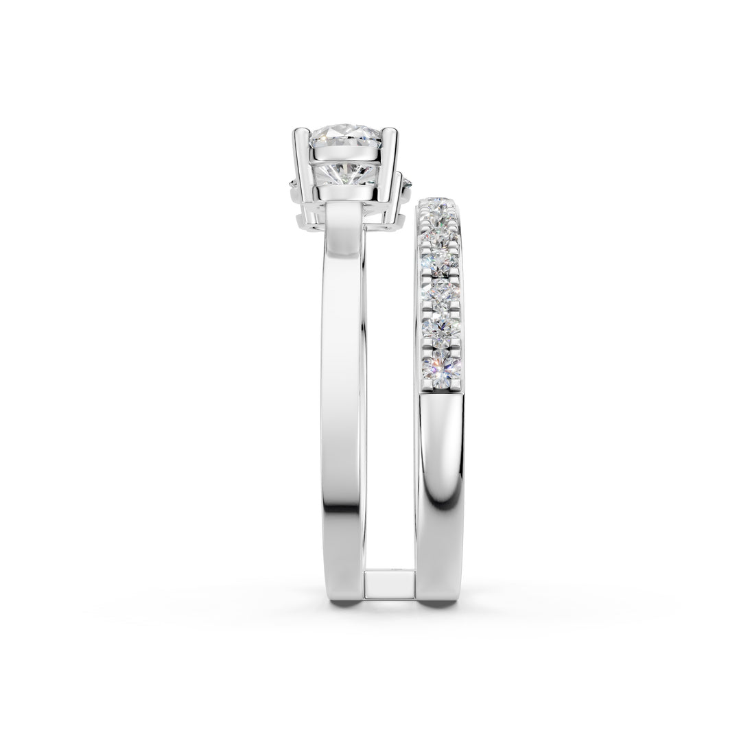 Baira Pear Solitaire Diamond 2 Womens Ring