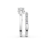 Load image into Gallery viewer, Baira Pear Solitaire Diamond 2 Womens Ring
