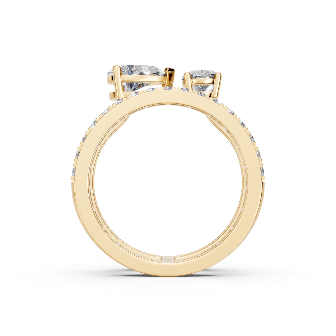 Baira Pear Solitaire Diamond 2 Womens Ring