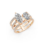 Load image into Gallery viewer, Asera Marquise Solitaire Diamond 3 Womens Ring
