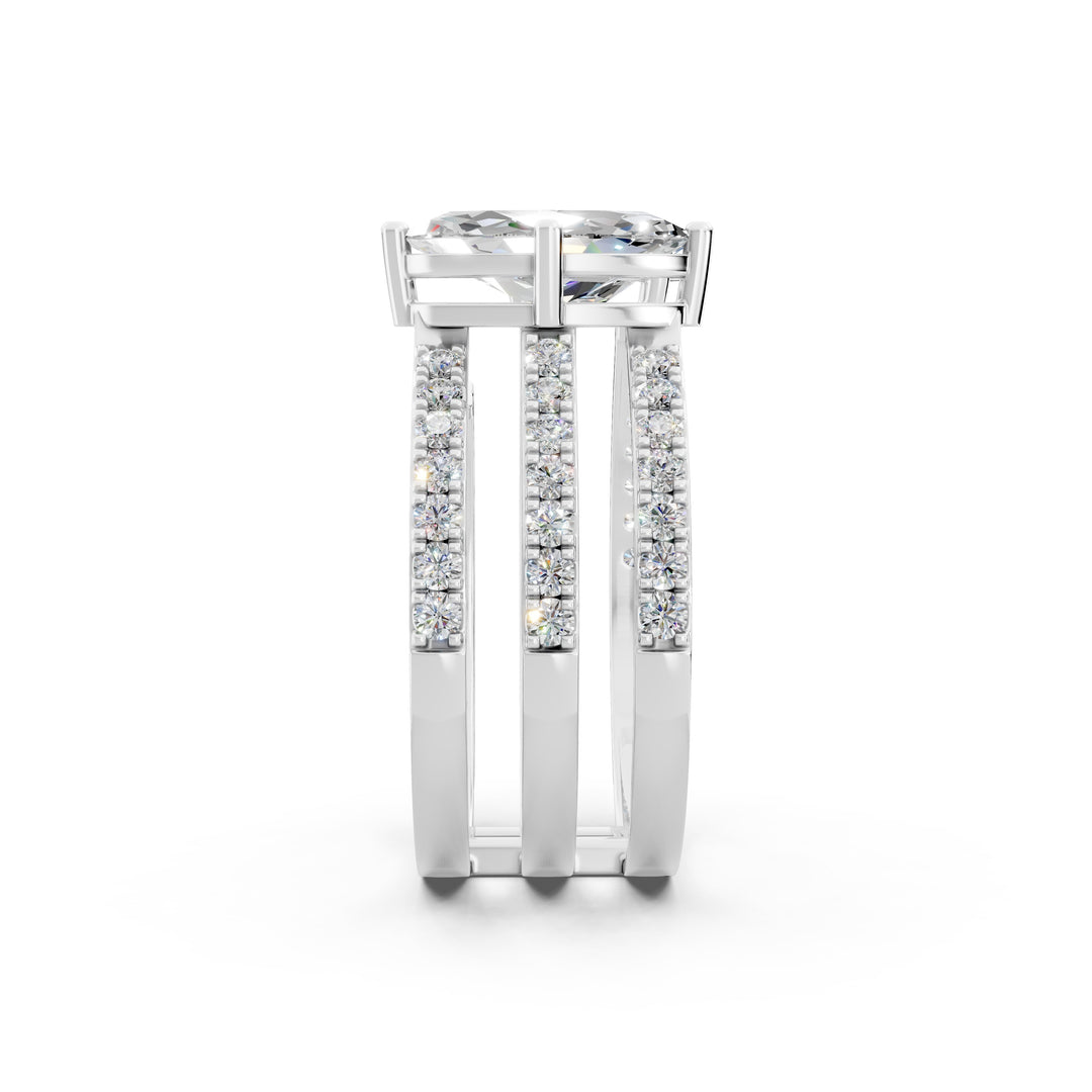 Asera Marquise Solitaire Diamond 3 Womens Ring